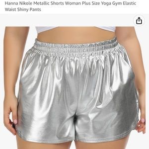 Amazon Plus size shiny shorts
